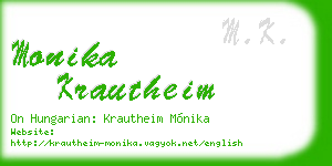 monika krautheim business card